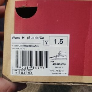 Vans Ward Hi Sneakers - Black and White